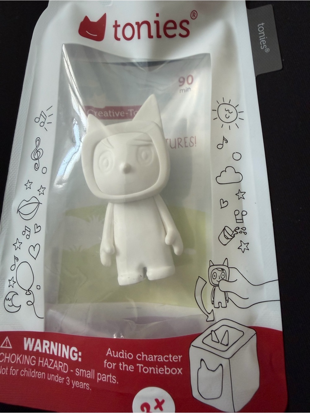 NIP Tonies White Cat Audio Figure for Toniebox - Tonies